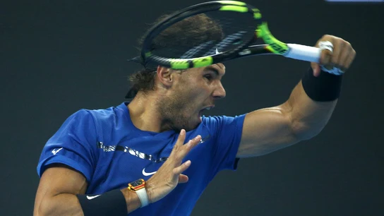 Rafa Nadal, en pleno partido Rafa Nadal, en pleno partido