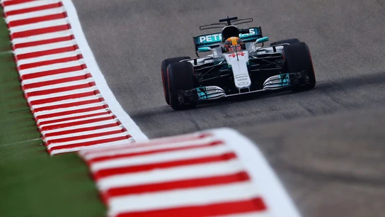 Hamilton, en acción en Austin Hamilton, en acción en Austin