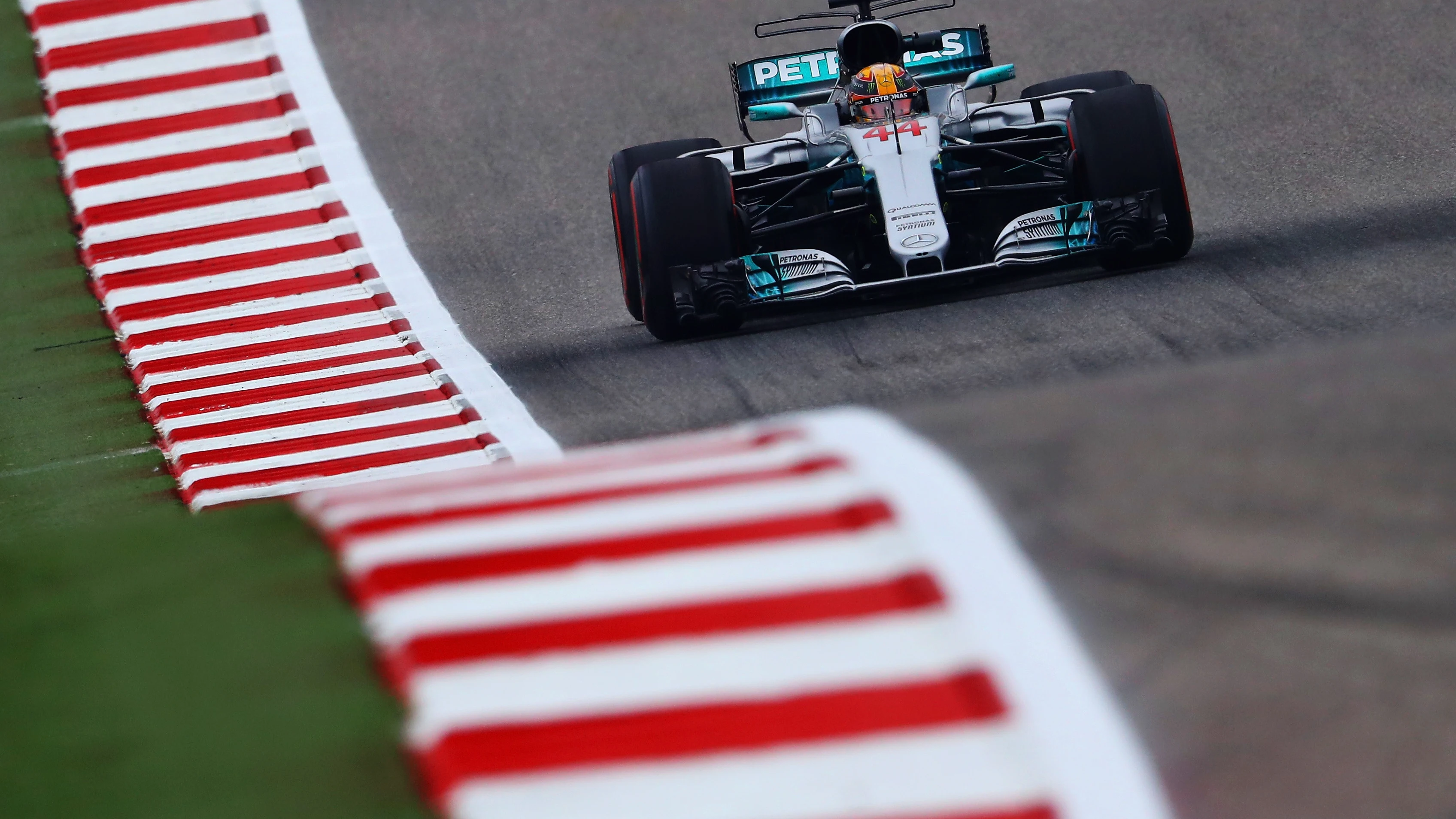 Hamilton, en acción en Austin