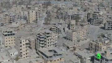 Un dron muestra la devastación en Raqqa, la ciudad que fue bastión del ISIS en Siria