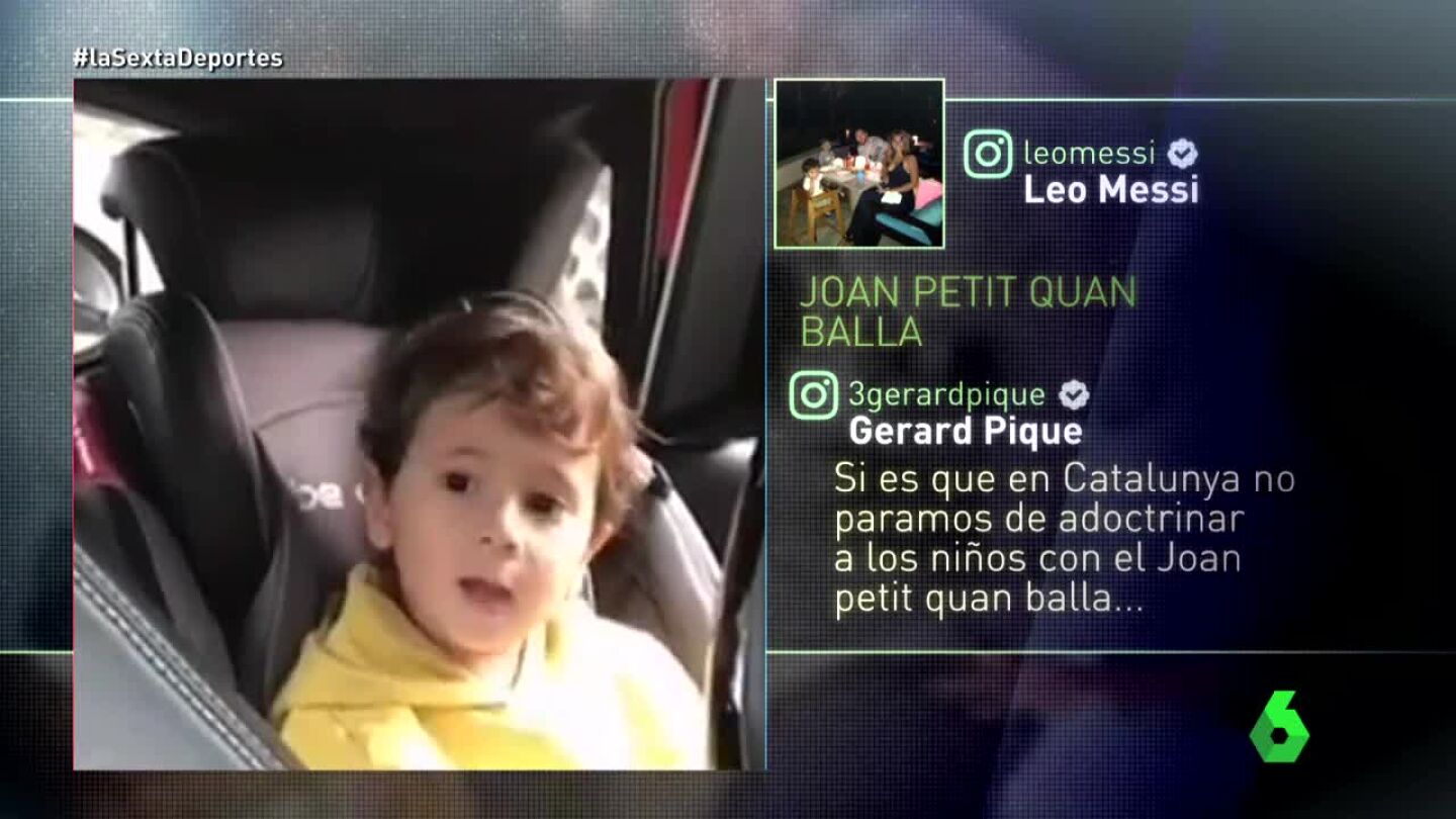 El hijo de Leo Messi, en un v&iacute;deo colgado por su padre