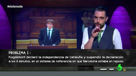 Dani Mateo explicando Dani mateo y Puigdemont