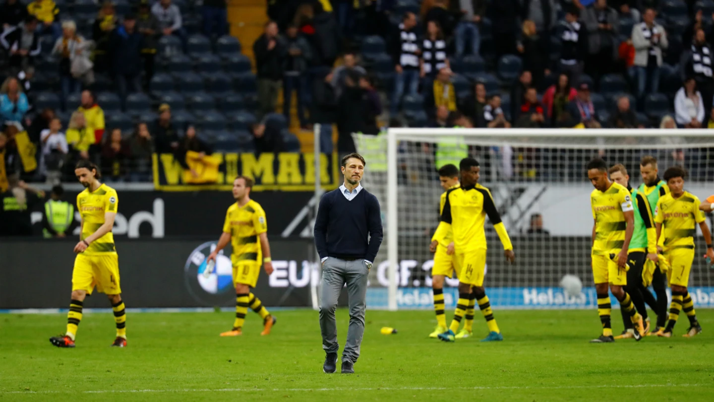 Los jugadores del Dortmund, cabizbajos Los jugadores del Dortmund, cabizbajos