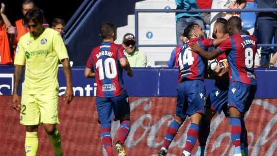 El Levante celebra un gol