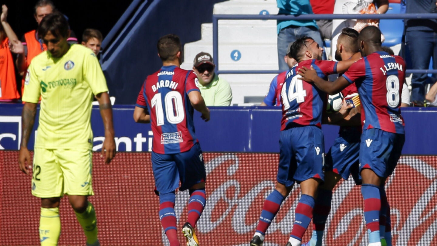 El Levante celebra un gol