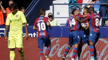 El Levante celebra un gol