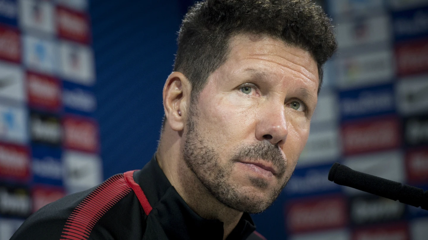 Simeone, en rueda de prensa Simeone, en rueda de prensa