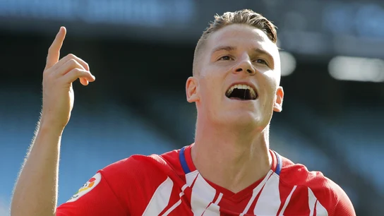 Kevin Gameiro celebra su gol con el Atlético de Madrid Kevin Gameiro celebra su gol con el Atlético de Madrid