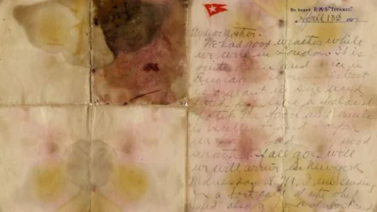 Carta escrita por un pasajero del Titanic Carta escrita por un pasajero del Titanic