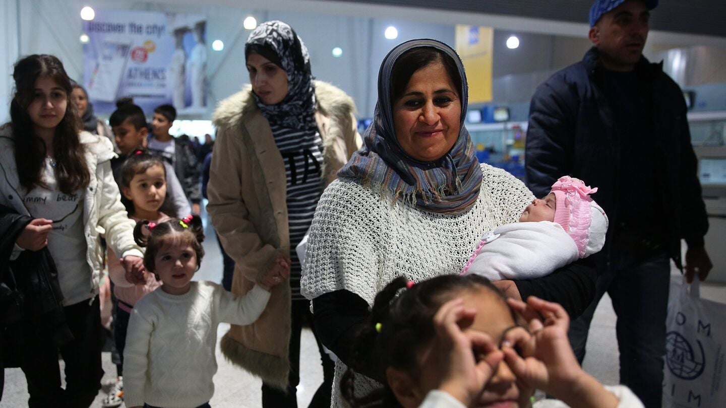 Refugiados que ser&aacute;n reubicados en Francia
