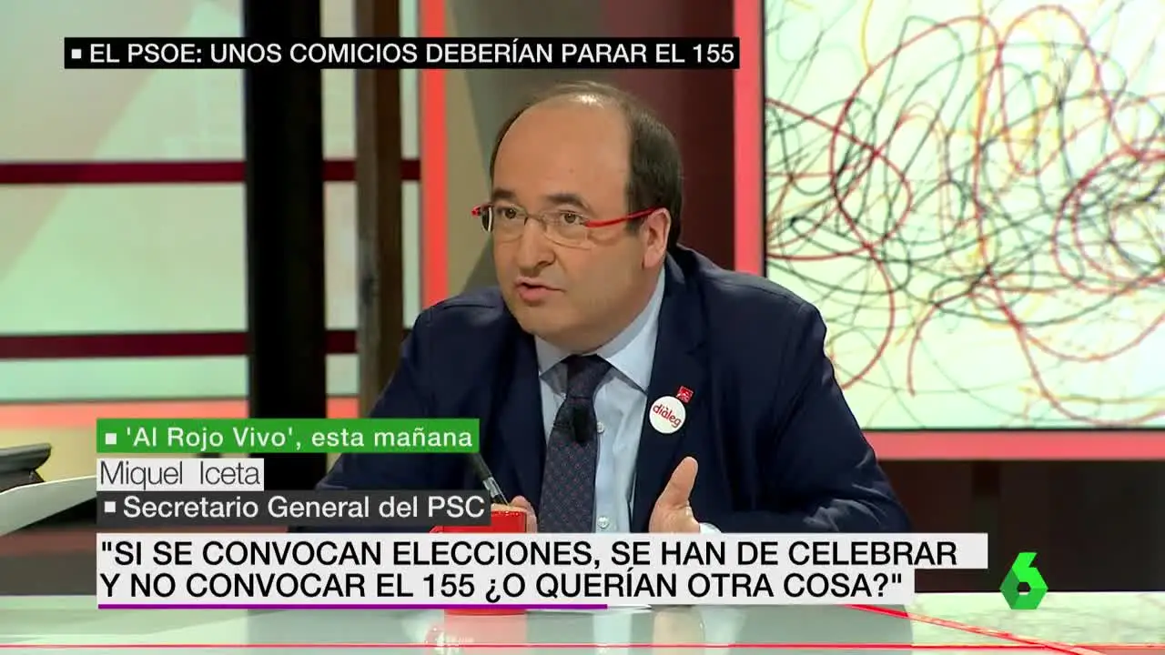 Miquel Iceta en Al Rojo Vivo