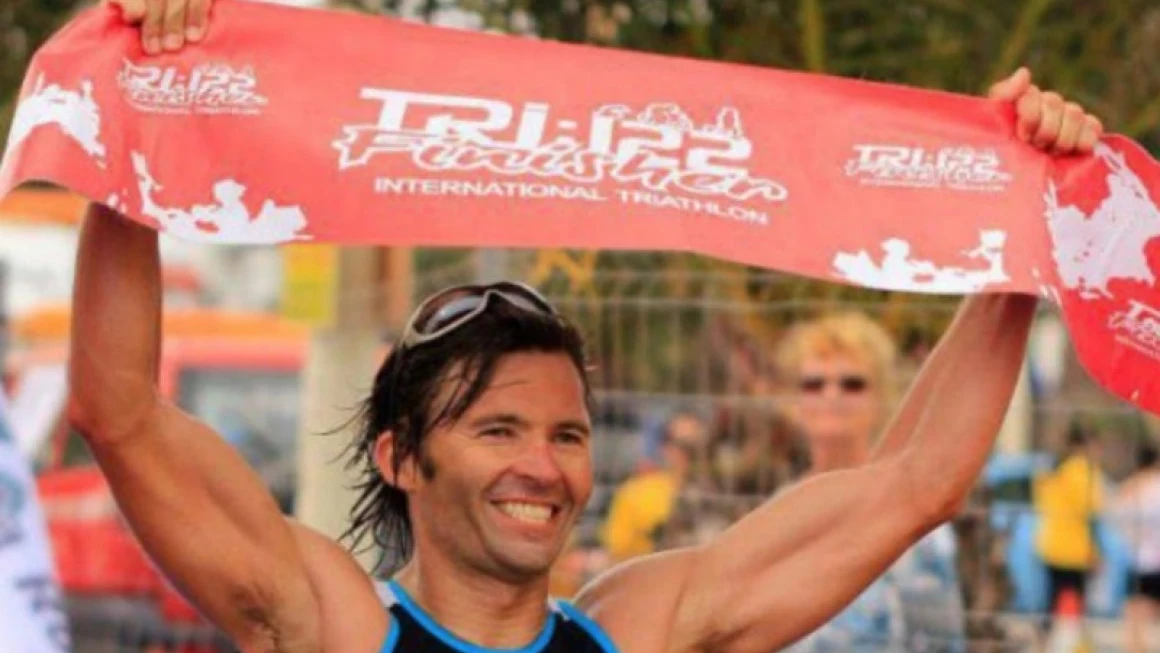 Víctor Teni, durante una competición