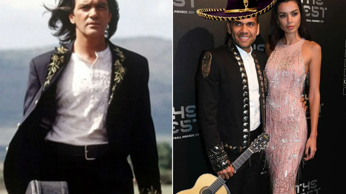 Dani Alves, a lo Antonio Banderas en 'El Mariachi' en la gala de los premios 'The Best'