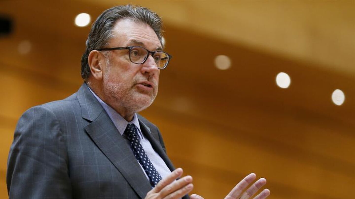 El senador de CDC Josep Lluis Cleries en el pleno del Senado