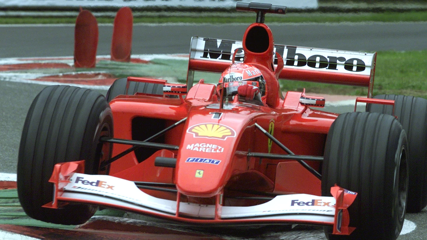Michael Schumacher, en Spa con el Ferrari F2001 Michael Schumacher, en Spa con el Ferrari F2001