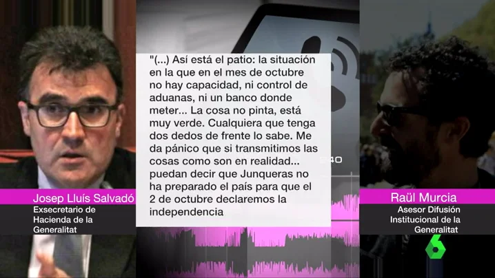 Un alto cargo de Junqueras, antes del 1-O: "Cualquiera con dos dedos de cerebro sabe que no se puede proclamar la independencia"