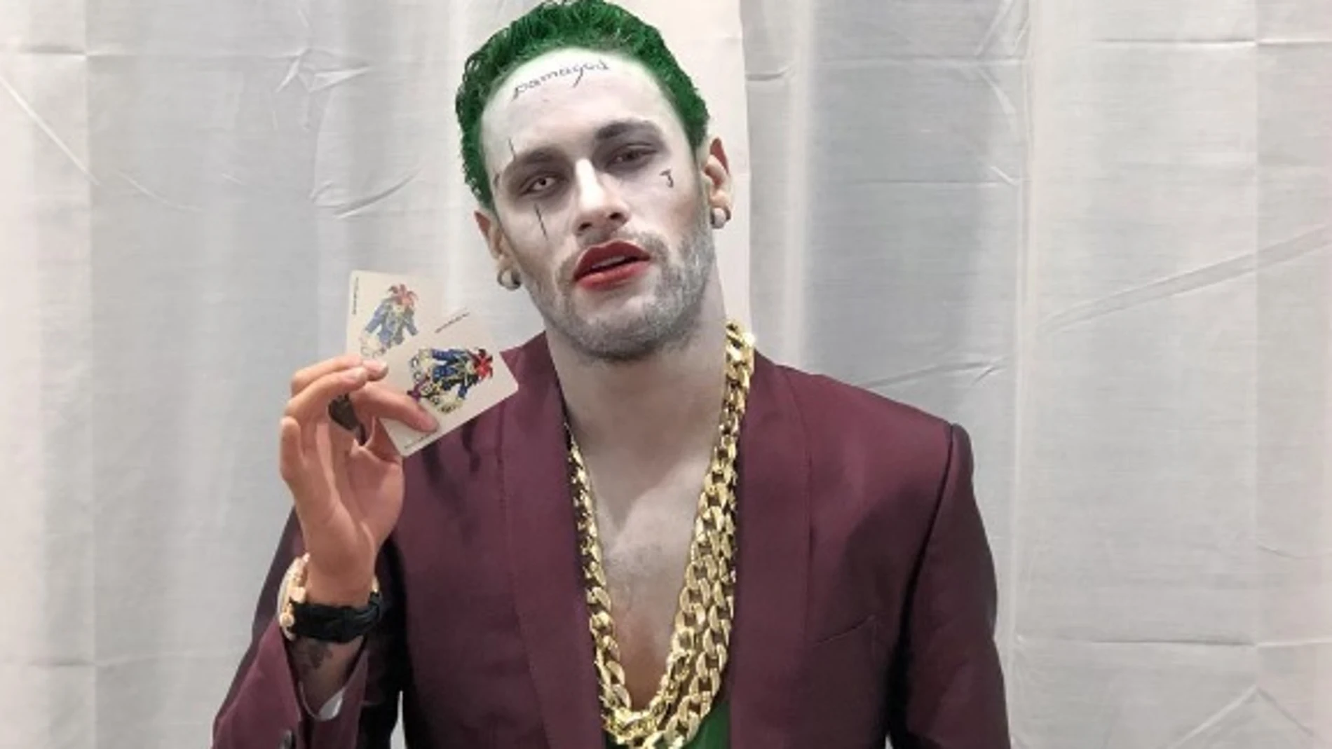 Neymar, disfrazado de 'Joker' en la noche de Halloween