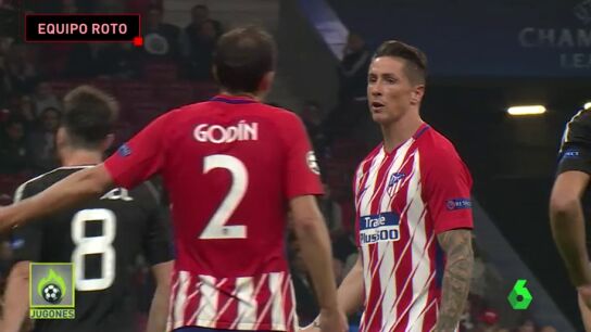 Las caras de desesperaci&oacute;n e impotencia en el Atl&eacute;tico en el partido contra el Qarabag