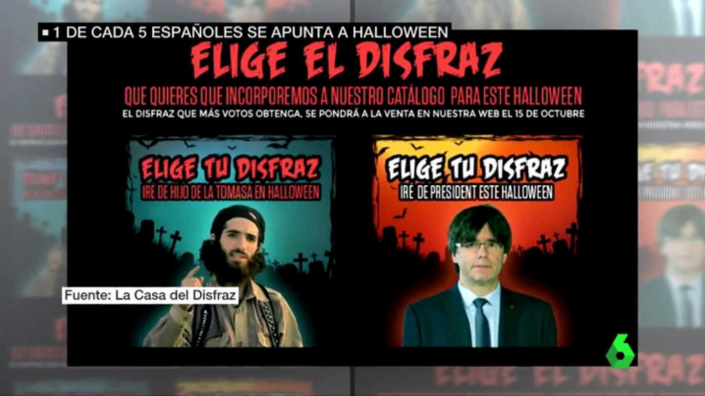 Desde Puigdemont hasta un millenial: uno de cada cinco espa&ntilde;oles ya se disfraza en Halloween