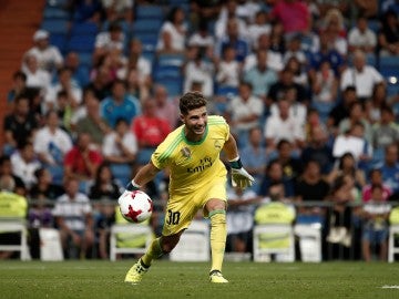 Luca Zidane, en un partido con el Real Madrid Luca Zidane, en un partido con el Real Madrid