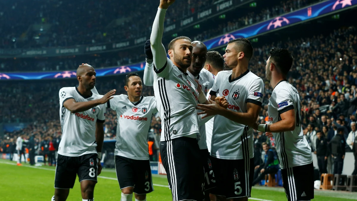 El Besiktas celebra un gol