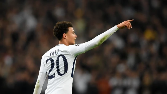 Dele Alli celebra uno de sus goles al Real Madrid Dele Alli celebra uno de sus goles al Real Madrid