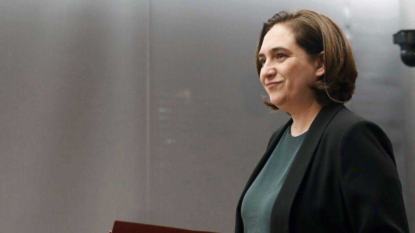Ada Colau en el Ayuntamiento de Barcelona