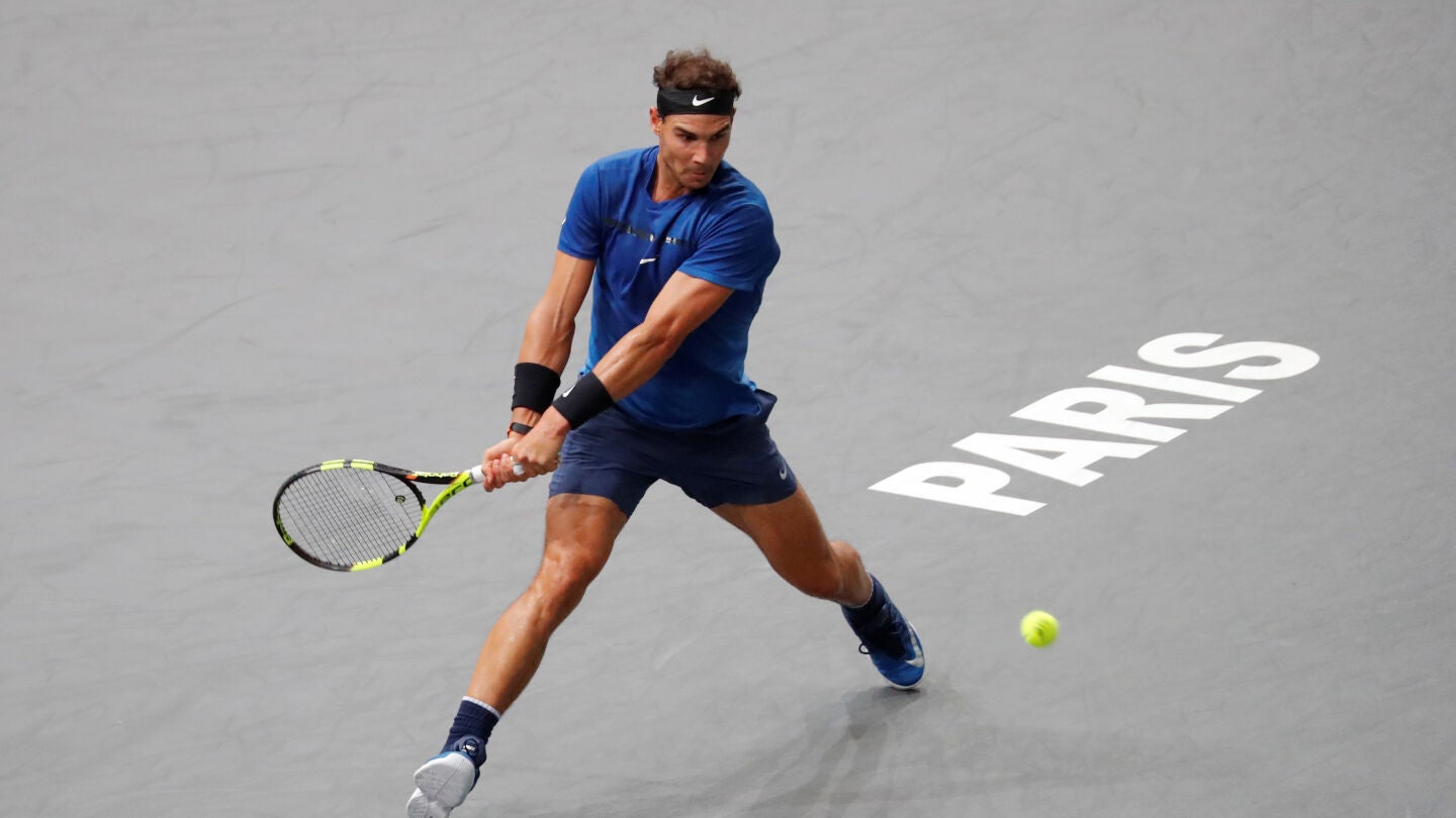 Rafa Nadal, durante su partido contra Pablo Cuevas