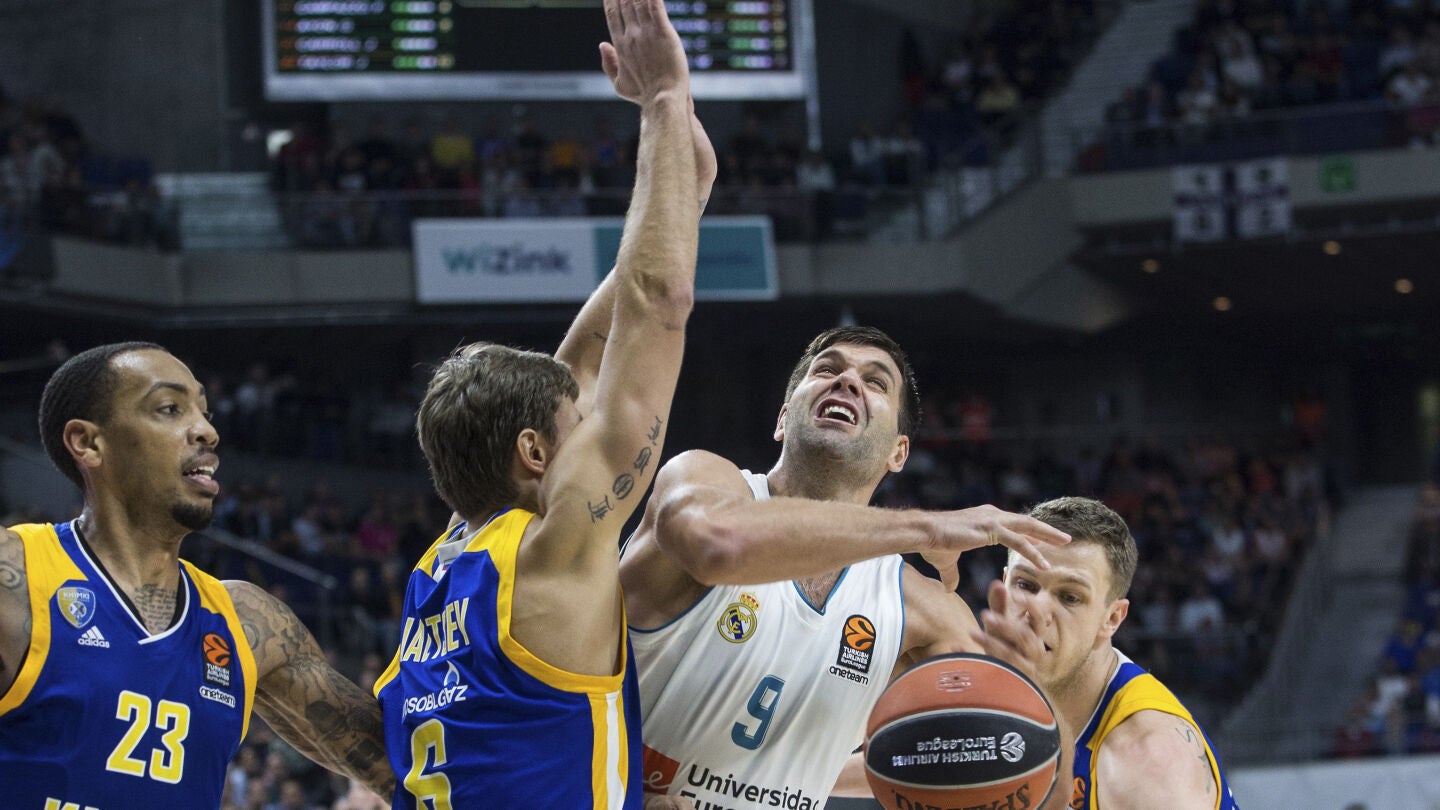 Felipe Reyes, durante el partido contra el Khimki