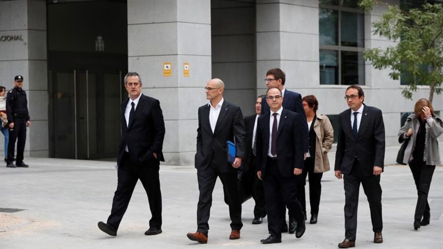 Los exconsejeros de la Generalitat de Catalu&ntilde;a en la Audiencia Nacional