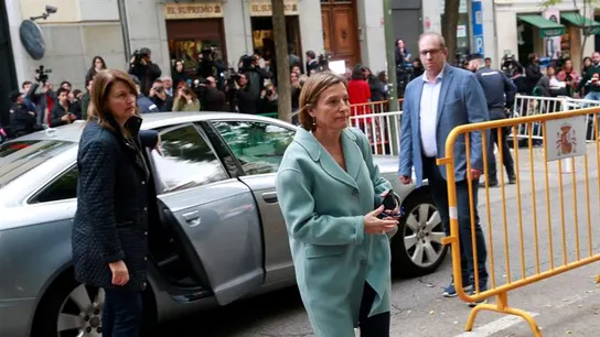 Carme Forcadell, a su llegada a la sede del Tribunal Supremo Carme Forcadell, a su llegada a la sede del Tribunal Supremo