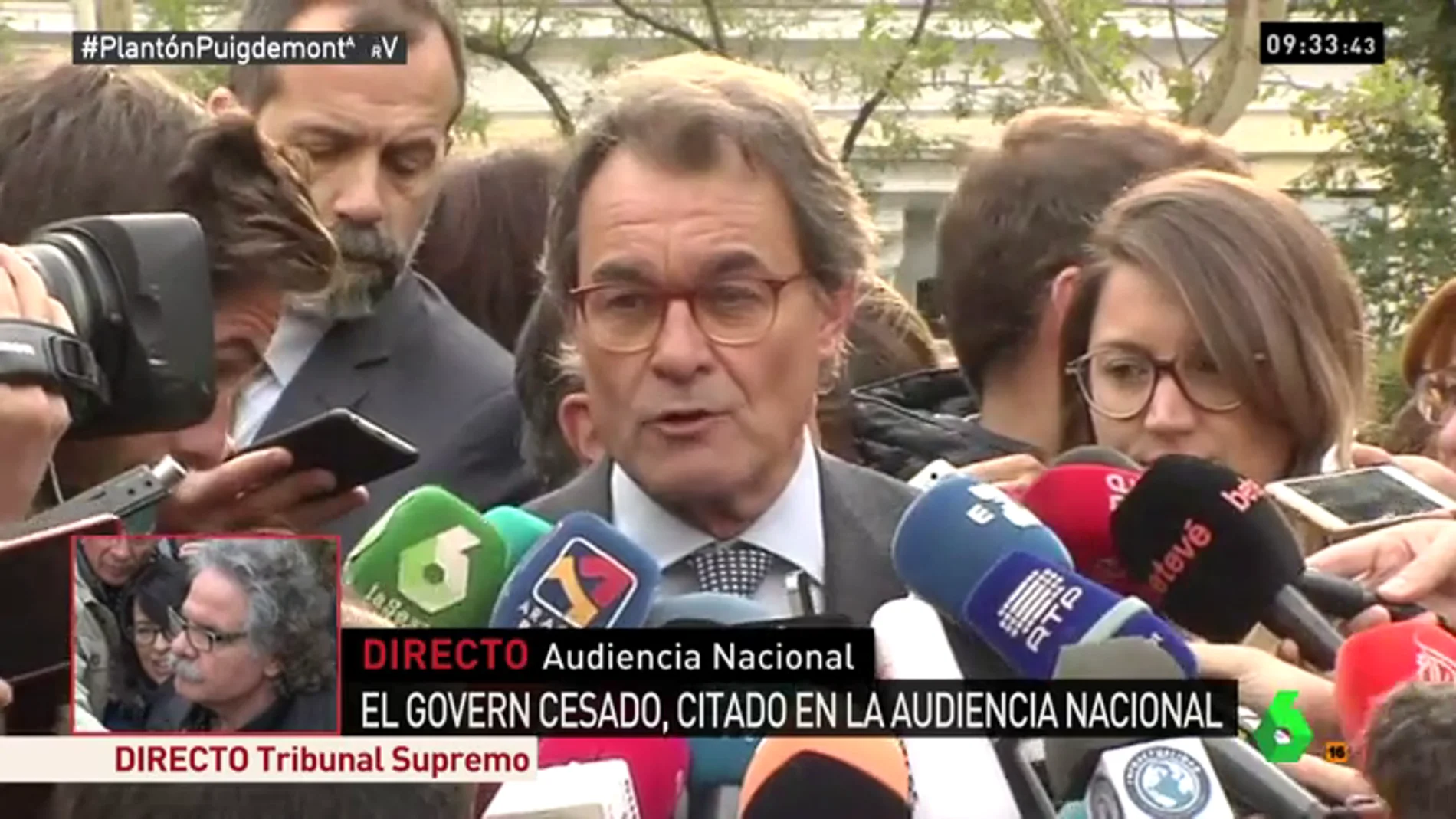 Artur Mas, a las puertas de la Audiencia Nacional