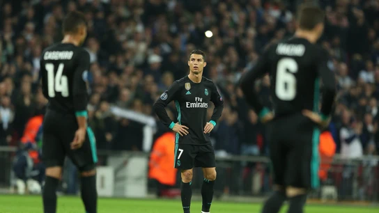 Cristiano Ronaldo, durante el partido contra el Tottenham Cristiano Ronaldo, durante el partido contra el Tottenham