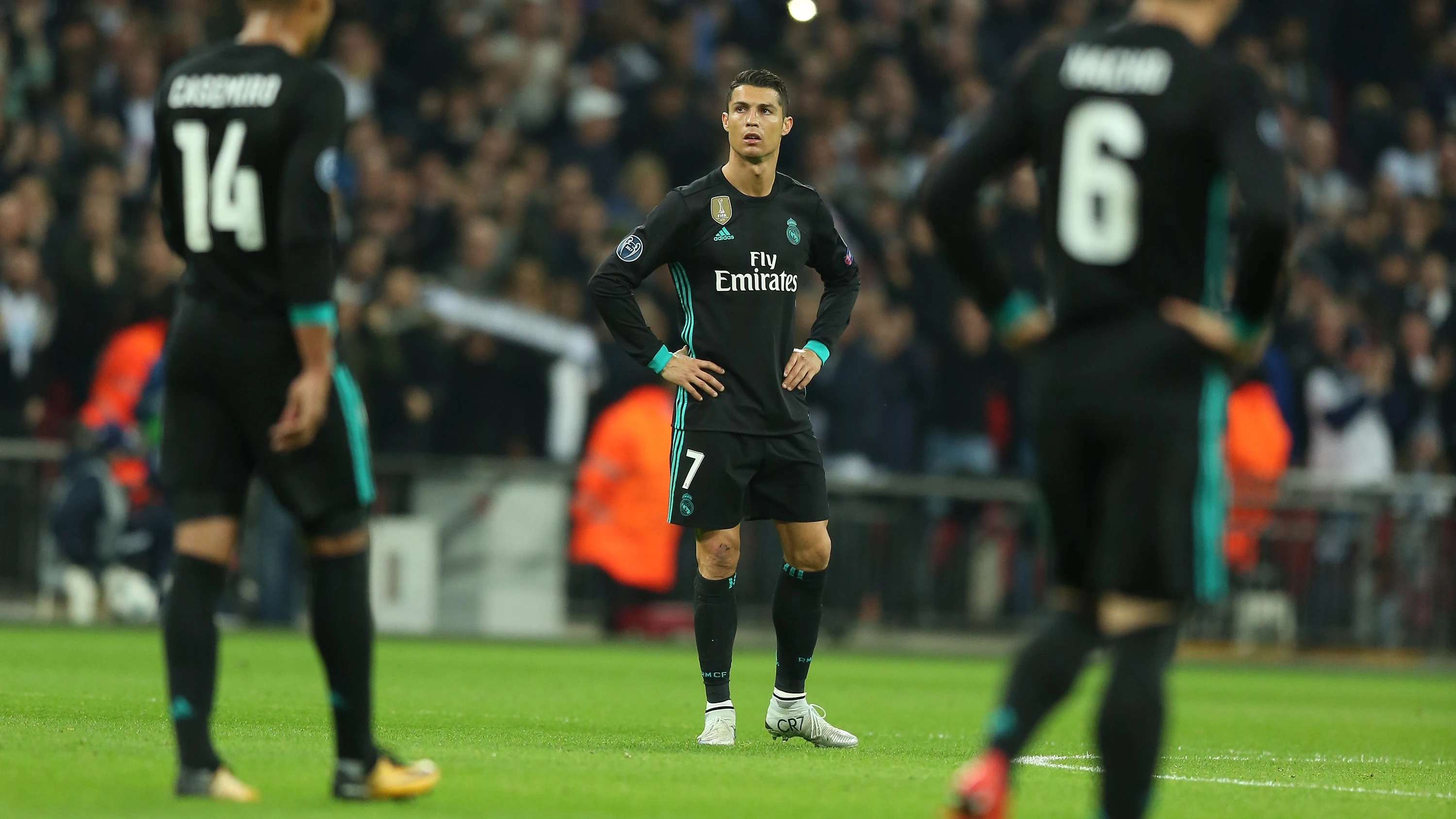 Cristiano Ronaldo, durante el partido contra el Tottenham Cristiano Ronaldo, durante el partido contra el Tottenham