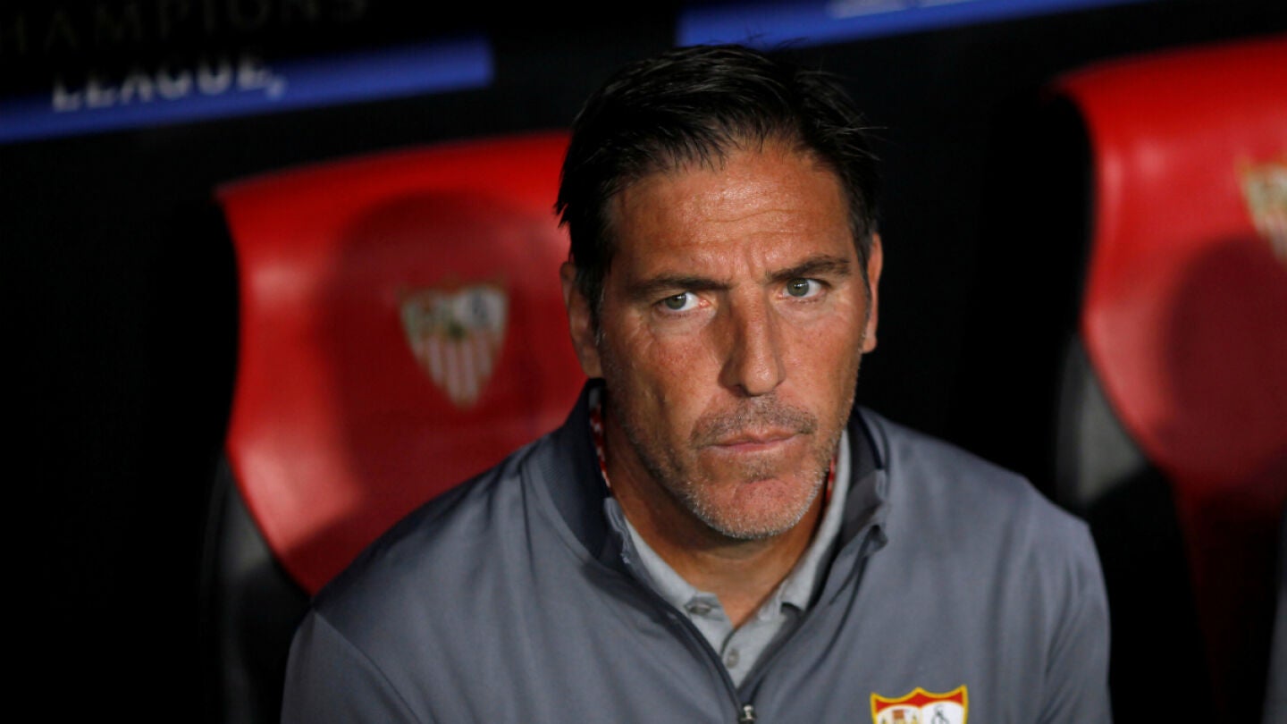 Eduardo Berizzo, en el banquillo del Sevilla