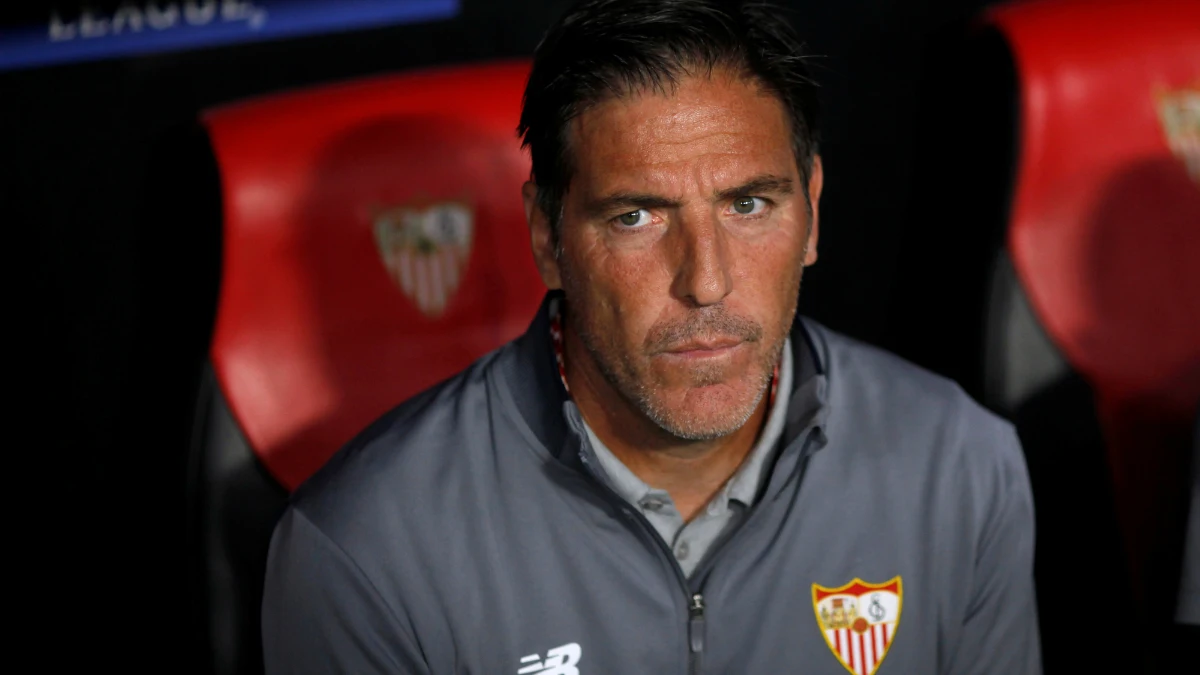 Eduardo Berizzo, en el banquillo del Sevilla