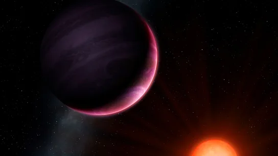 Recreación del planeta NGTS-1b Recreación del planeta NGTS-1b