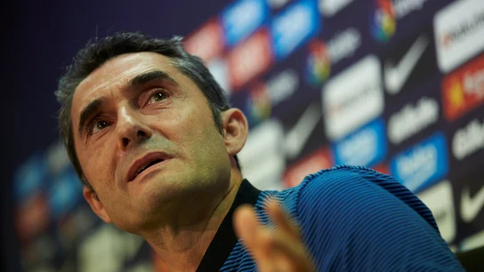 Ernesto Valverde, en rueda de prensa Ernesto Valverde, en rueda de prensa