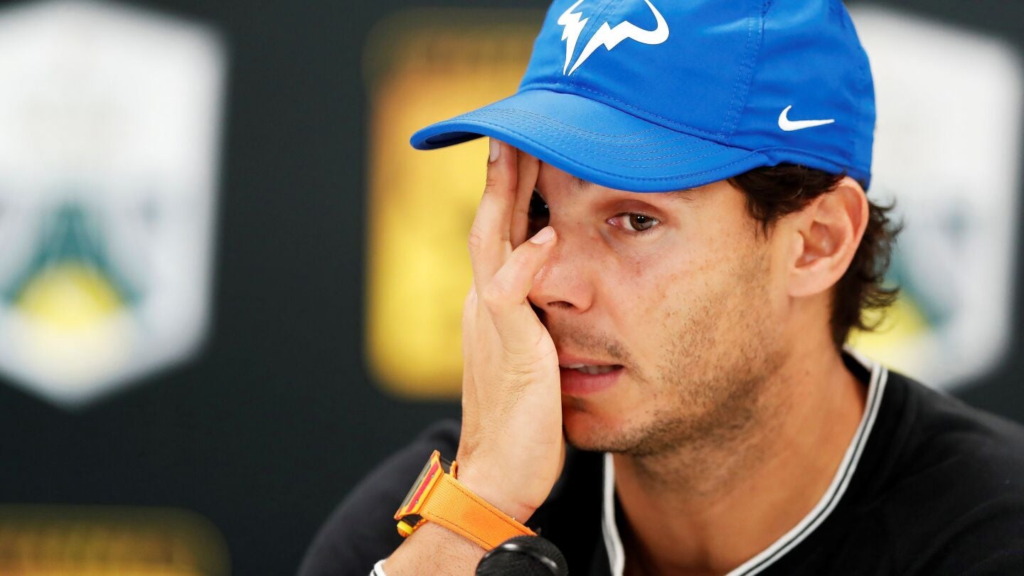 Rafa Nadal en rueda de prensa