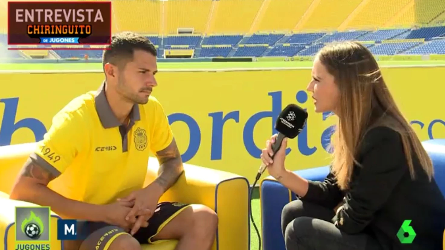 Vitolo, en su entrevista con El Chiringuito de Jugones