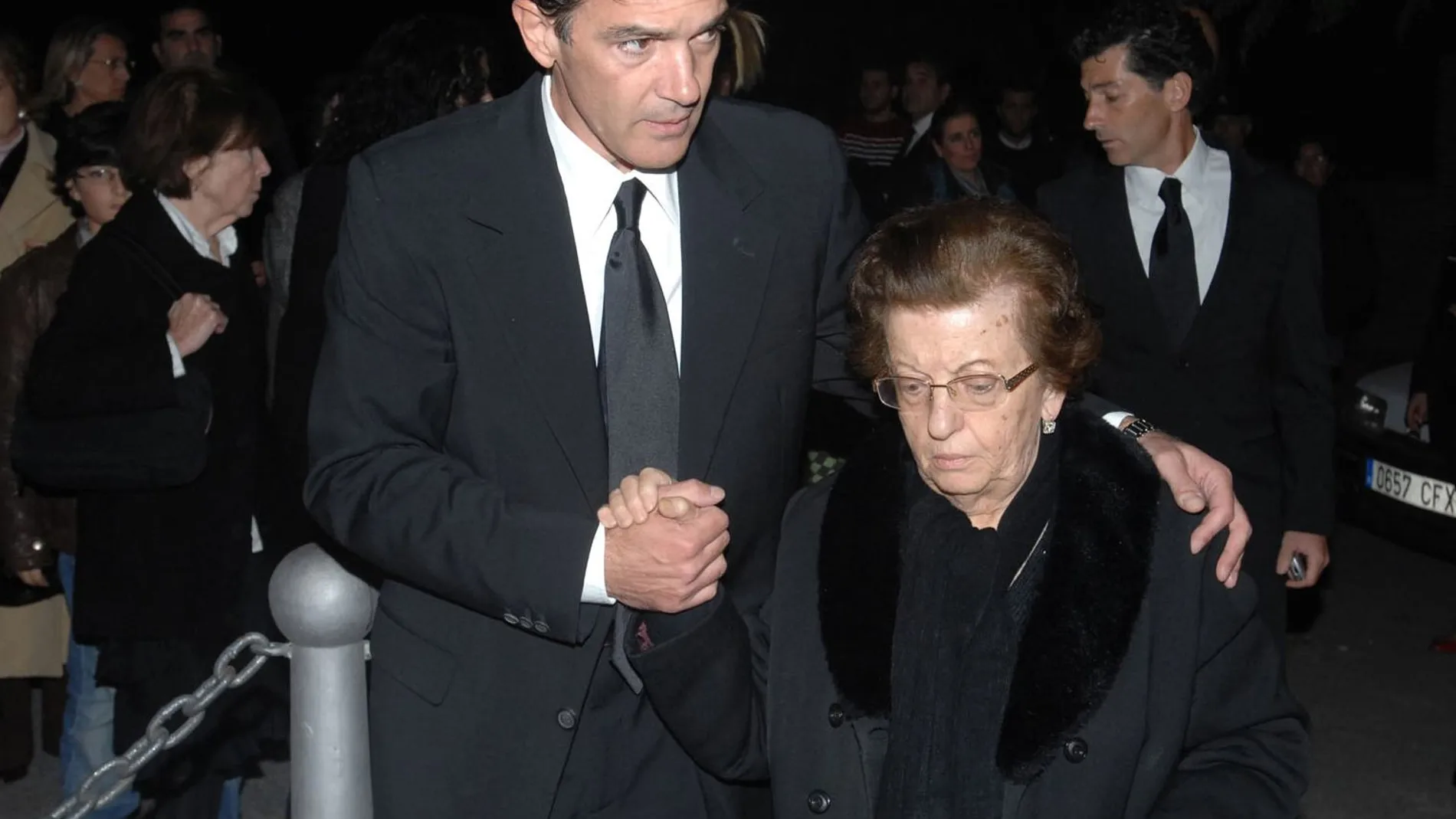 Antonio Banderas con su madre