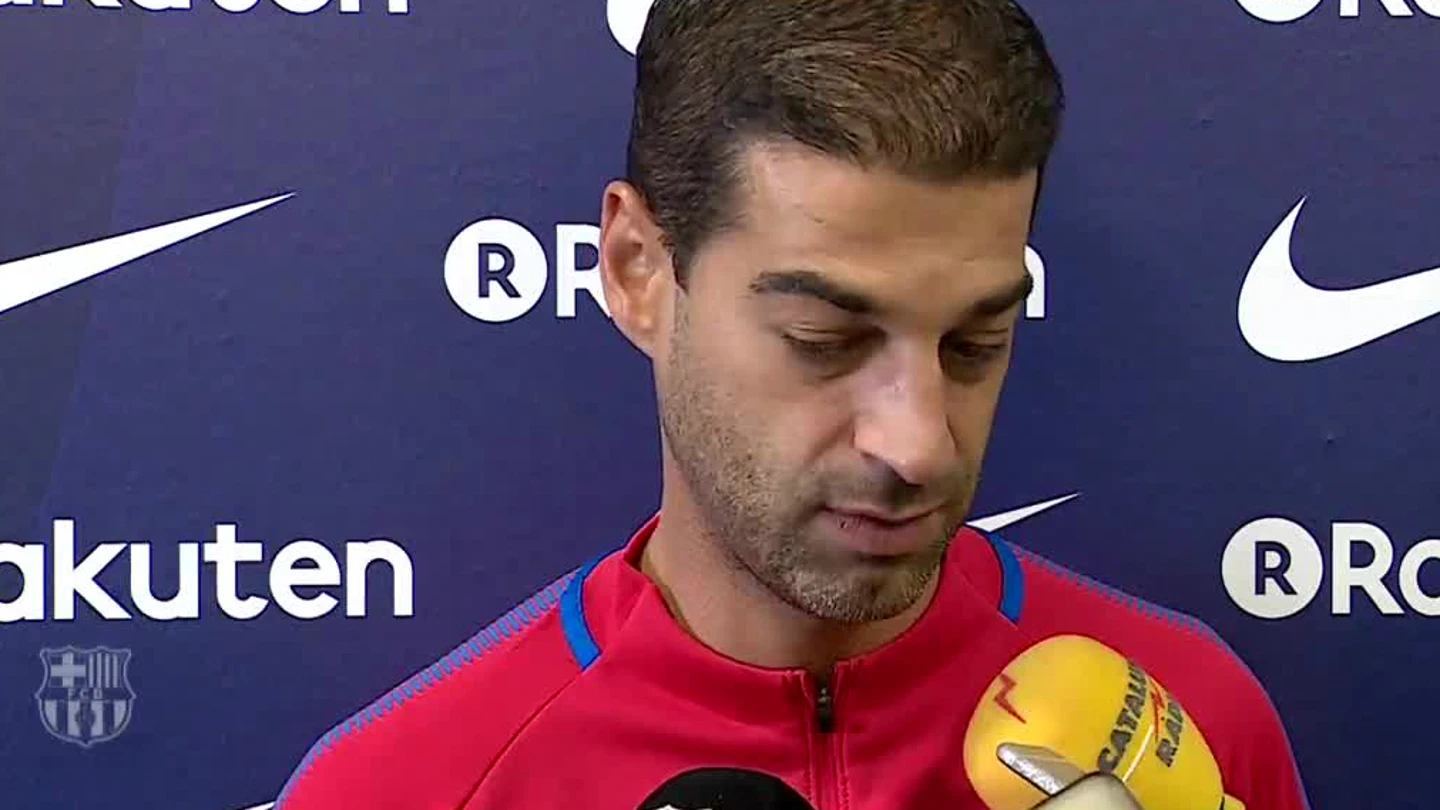 Gerard López, entrenador del Barcelona B Gerard López, entrenador del Barcelona B
