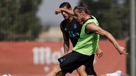 Bale, en un entrenamiento Bale, en un entrenamiento