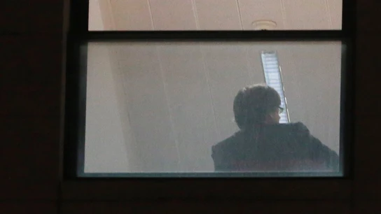Carles Puigdemont, dentro de la sede de la Fiscalía belga Carles Puigdemont, dentro de la sede de la Fiscalía belga