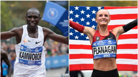 El keniano Kamworor y la estadounidense Flanagan ganan el marat&oacute;n de Nueva York