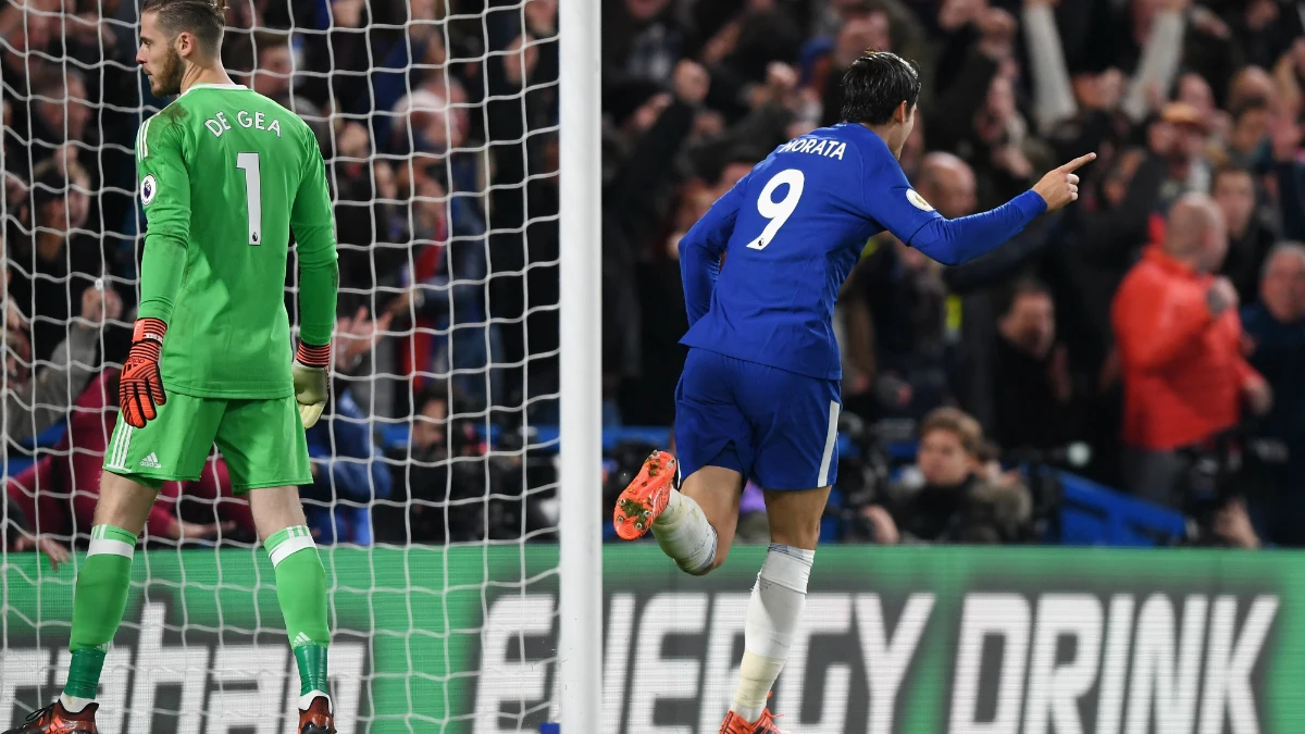 Morata celebra un gol ante De Gea