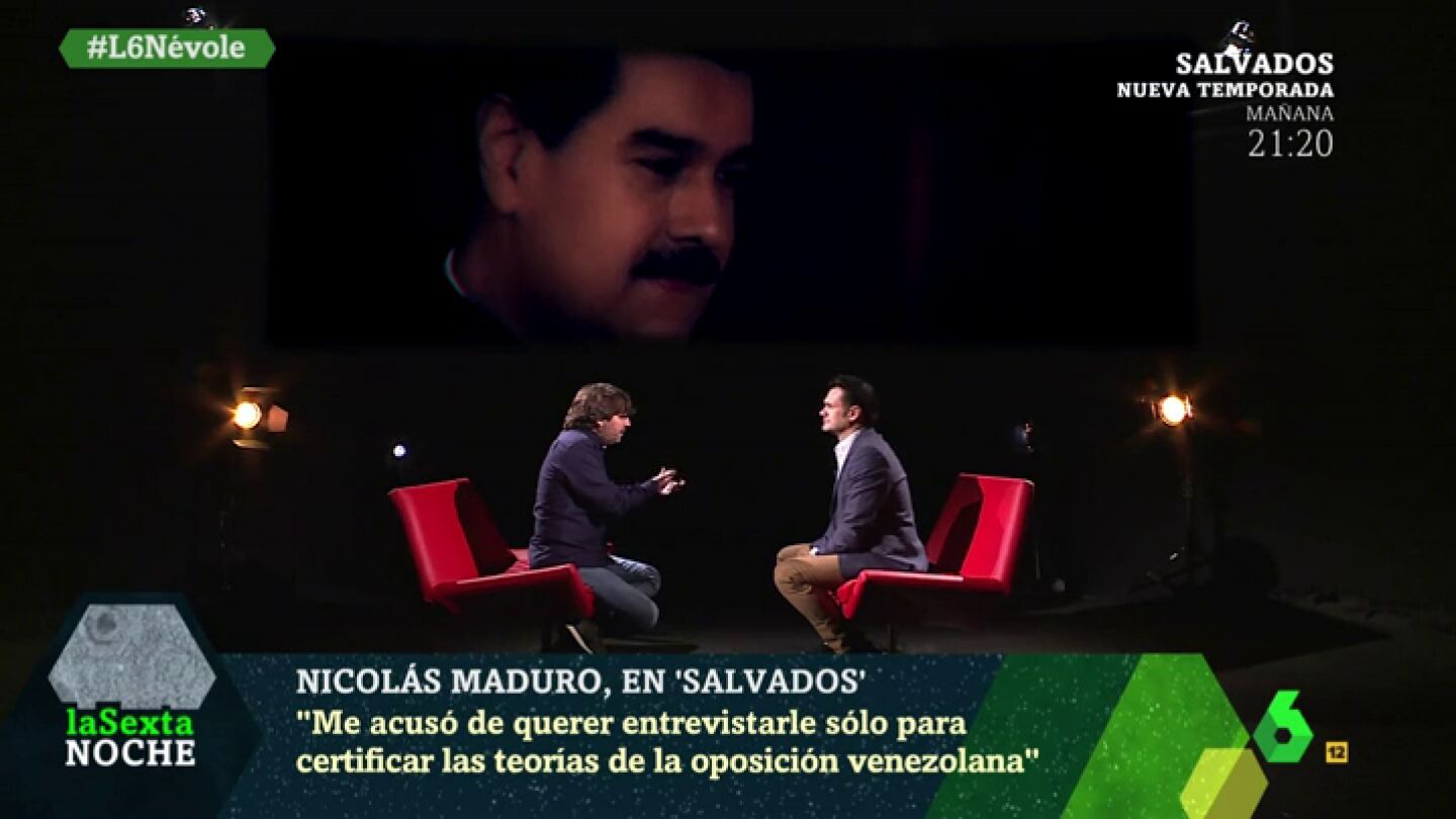 Jordi &Eacute;vole habla en laSexta Noche sobre la entrevista a Nicol&aacute;s Maduro