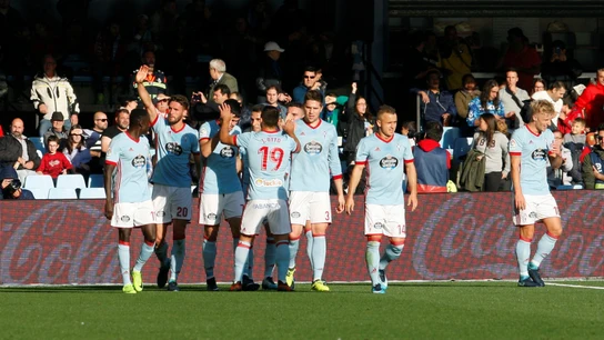 El Celta celebra un gol El Celta celebra un gol