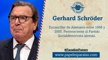 El excanciller alemán Gerhard Schröder