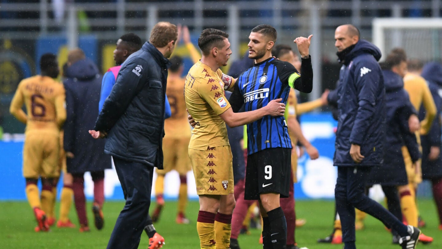 Icardi saluda a Belotti